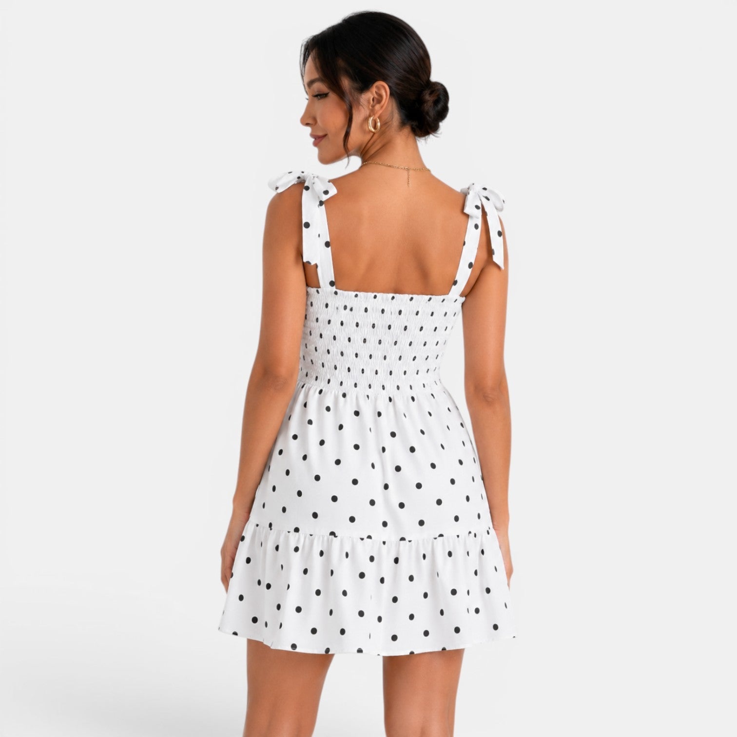 Women's Polka Dot Short Dress
