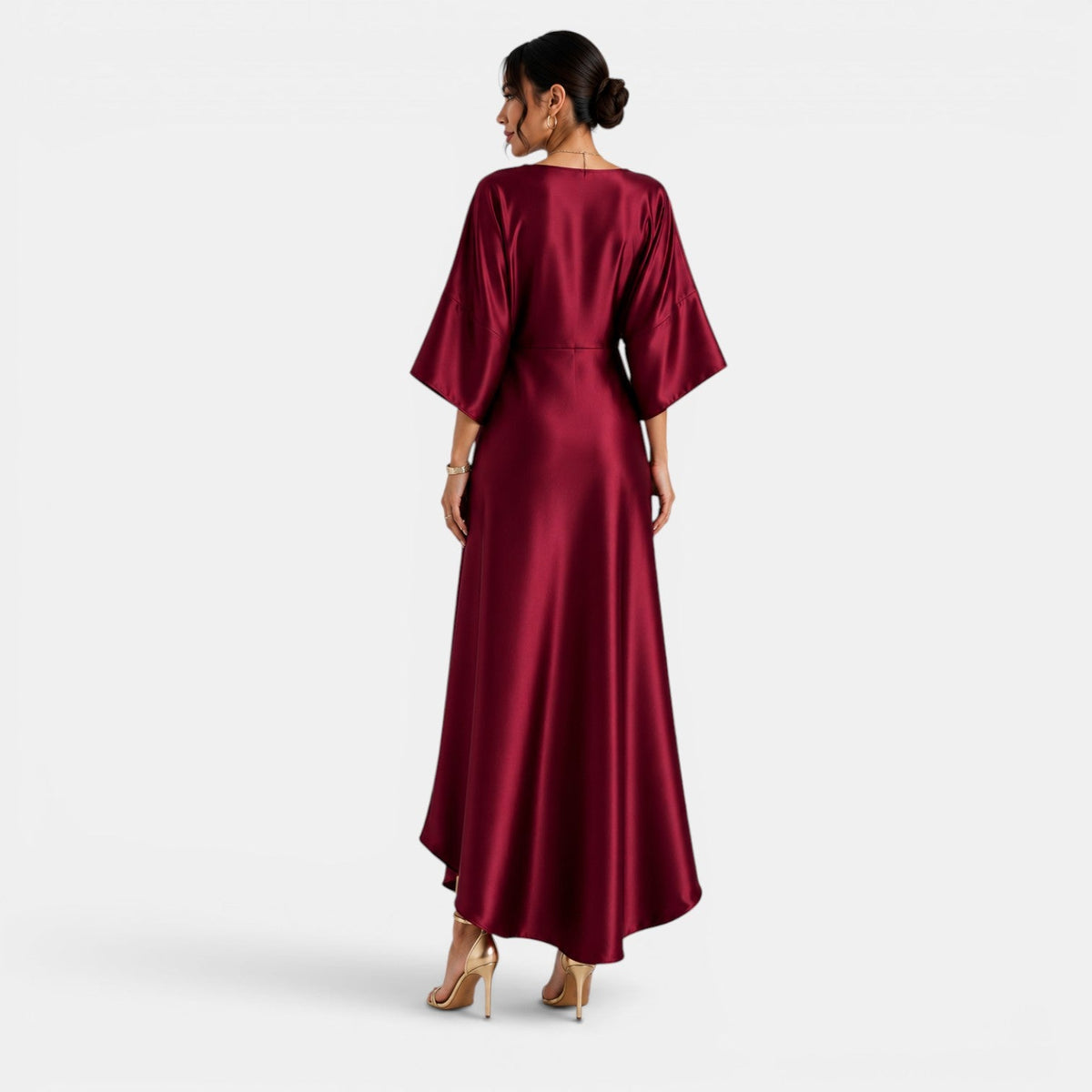 Women's Elegant Long Satin Dress