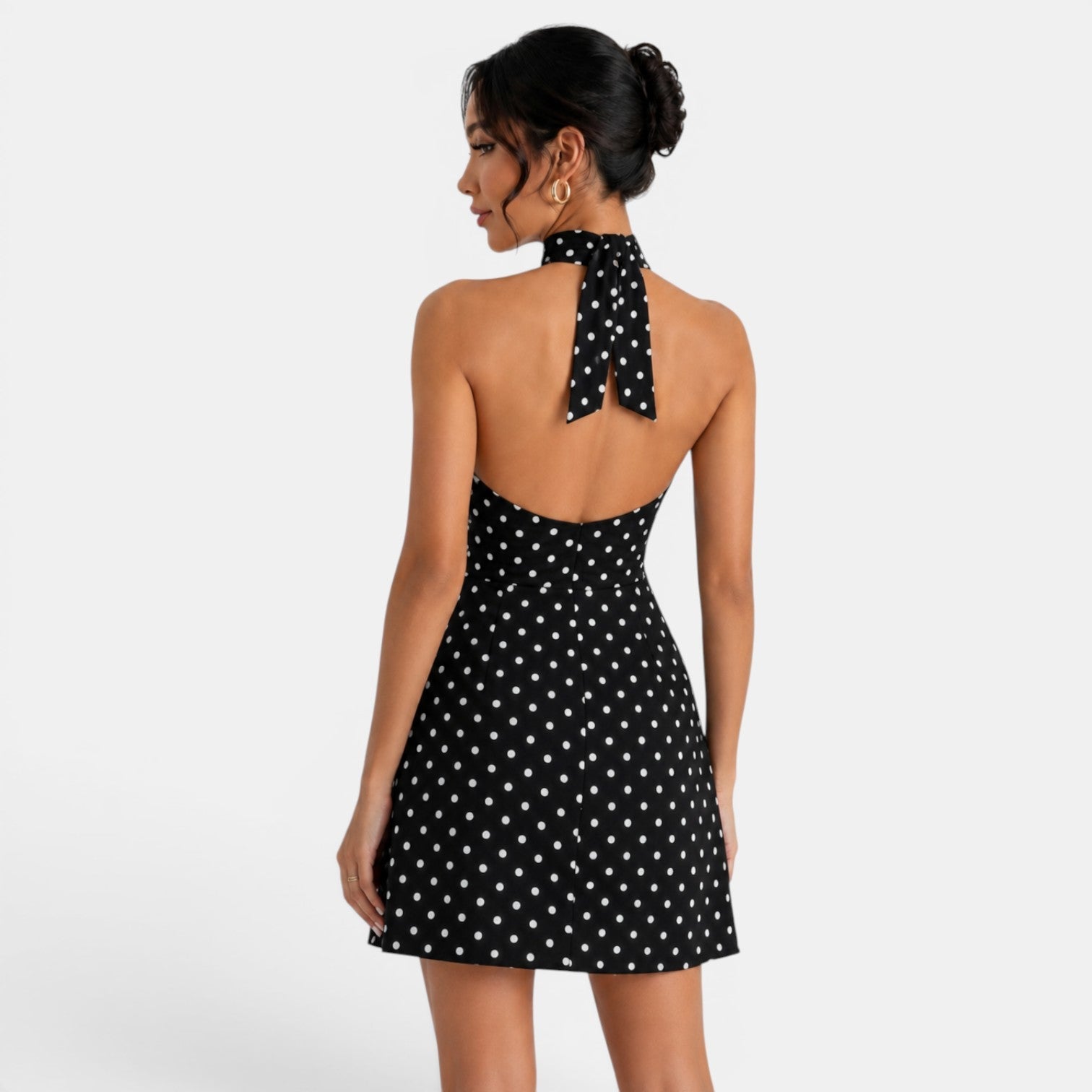 Women's Polka Dot Short Dress