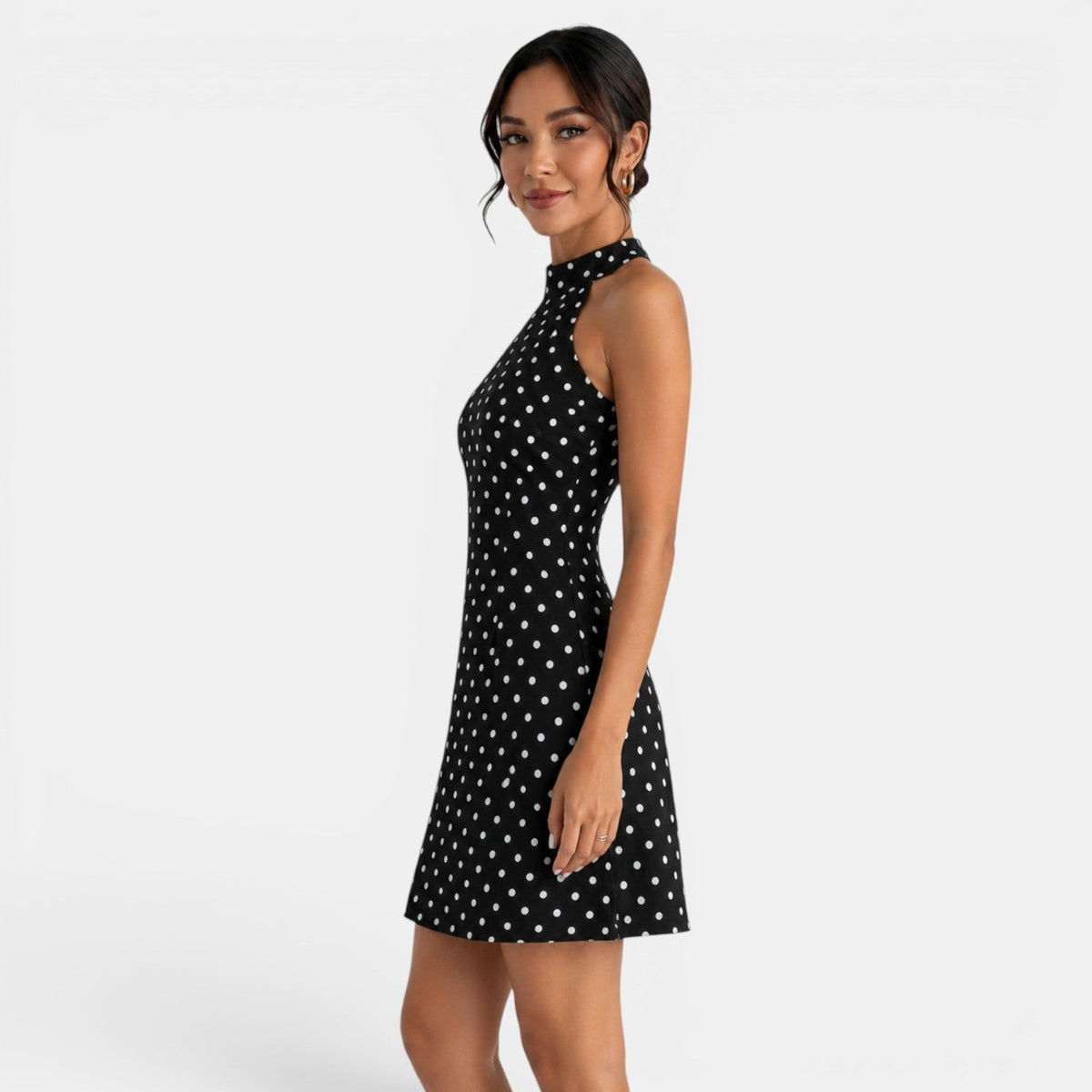 Women's Polka Dot Short Dress