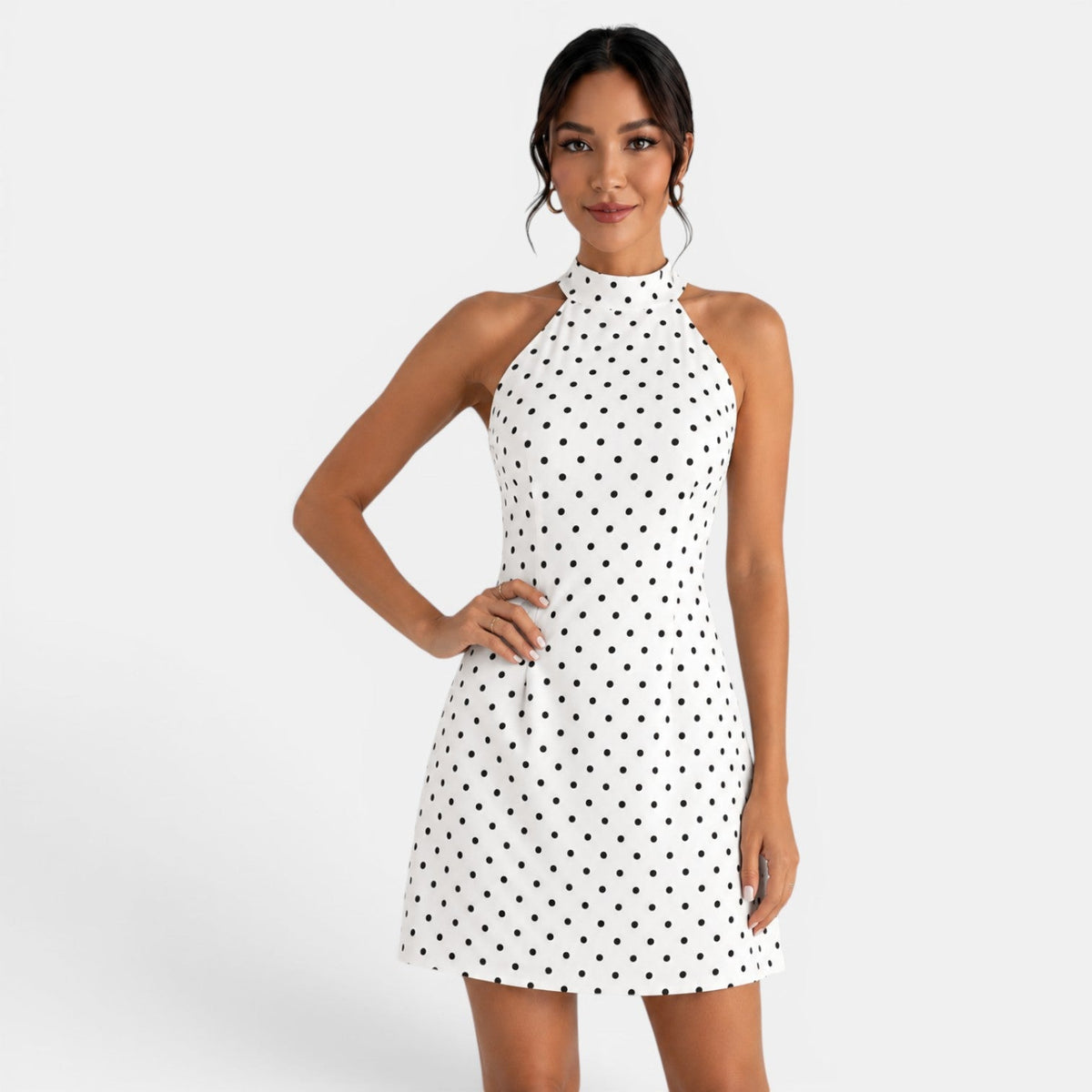 Women's Polka Dot Short Dress