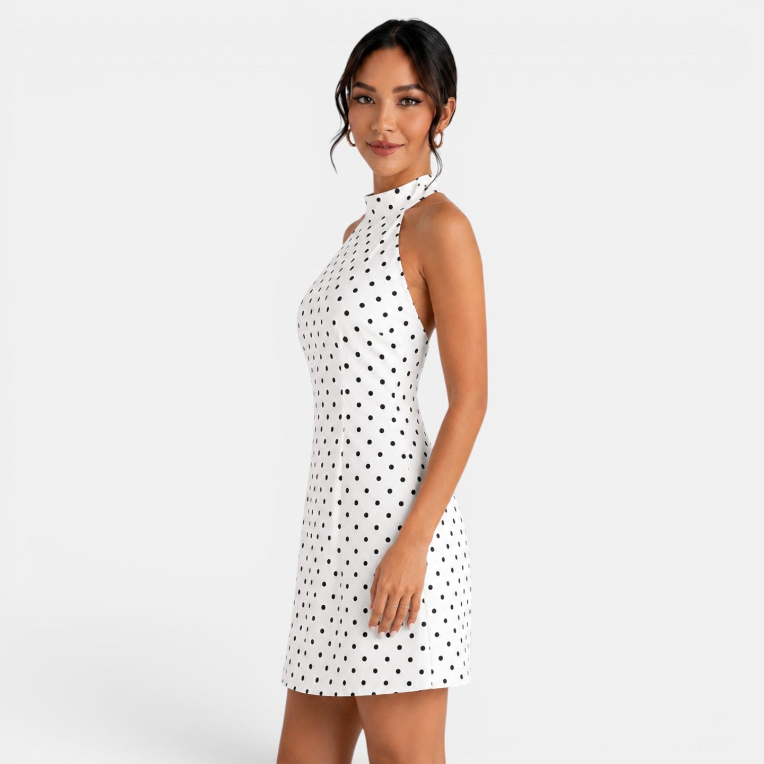 Women's Polka Dot Short Dress