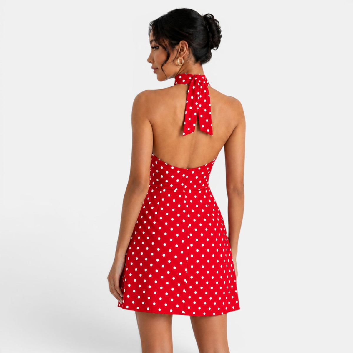 Women's Polka Dot Short Dress