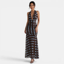 Women's Polka Dot Halter Dress