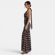 Women's Polka Dot Halter Dress