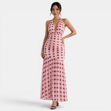 Women's Polka Dot Halter Dress