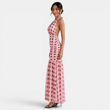 Women's Polka Dot Halter Dress