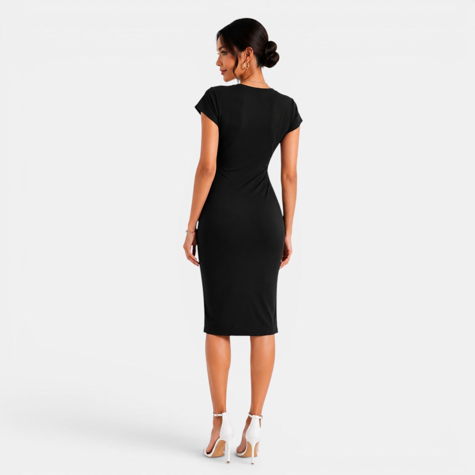 Women's Fitted Midi Dress