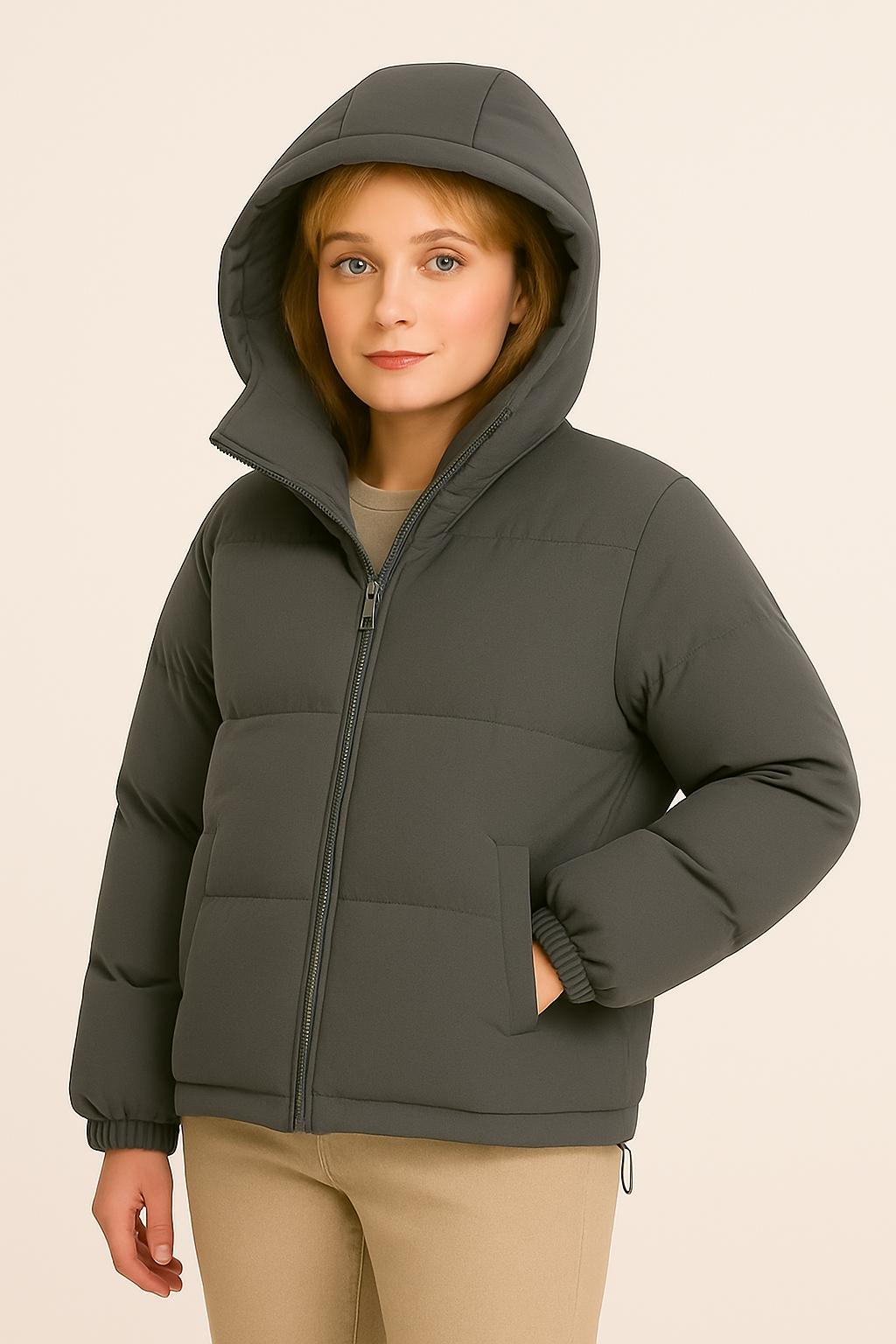 Shaun Women's Winter Coat – Warm Waterproof Jacket with Elegant Cut and Hood