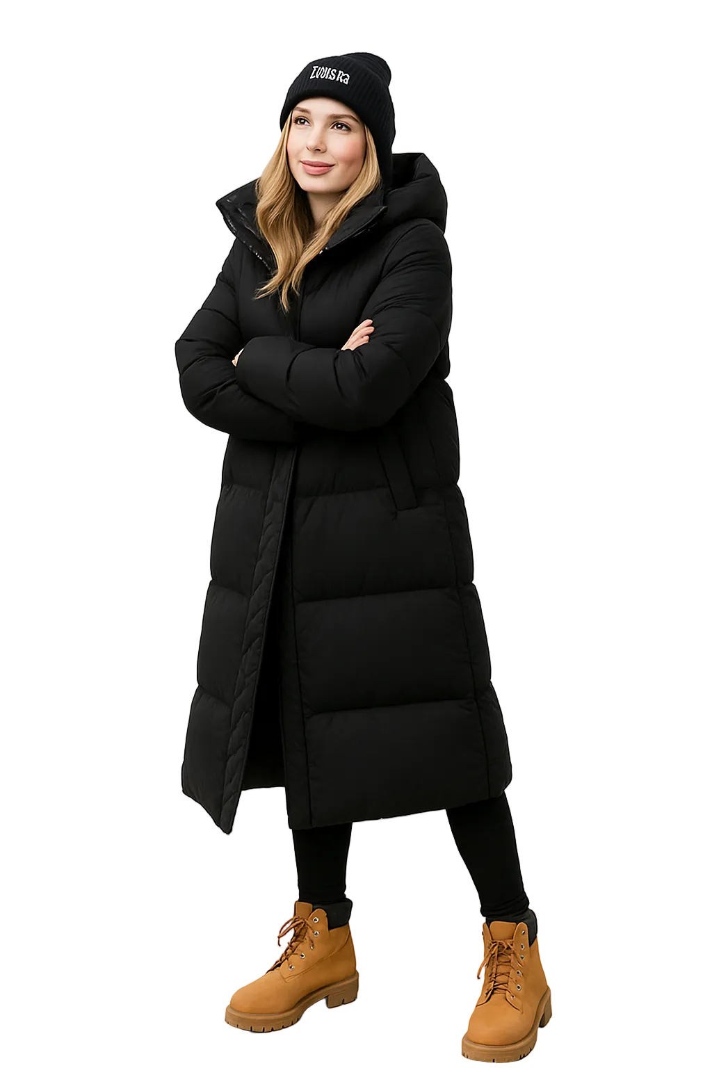 Laura Long Oversized Women's Down Jacket – Warm and Comfortable Winter Puffer Coat