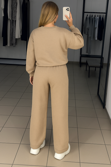Aria Ensemble Loungewear Woman – Comfortable Outfit with Rhinestone Details & Relaxed Fit