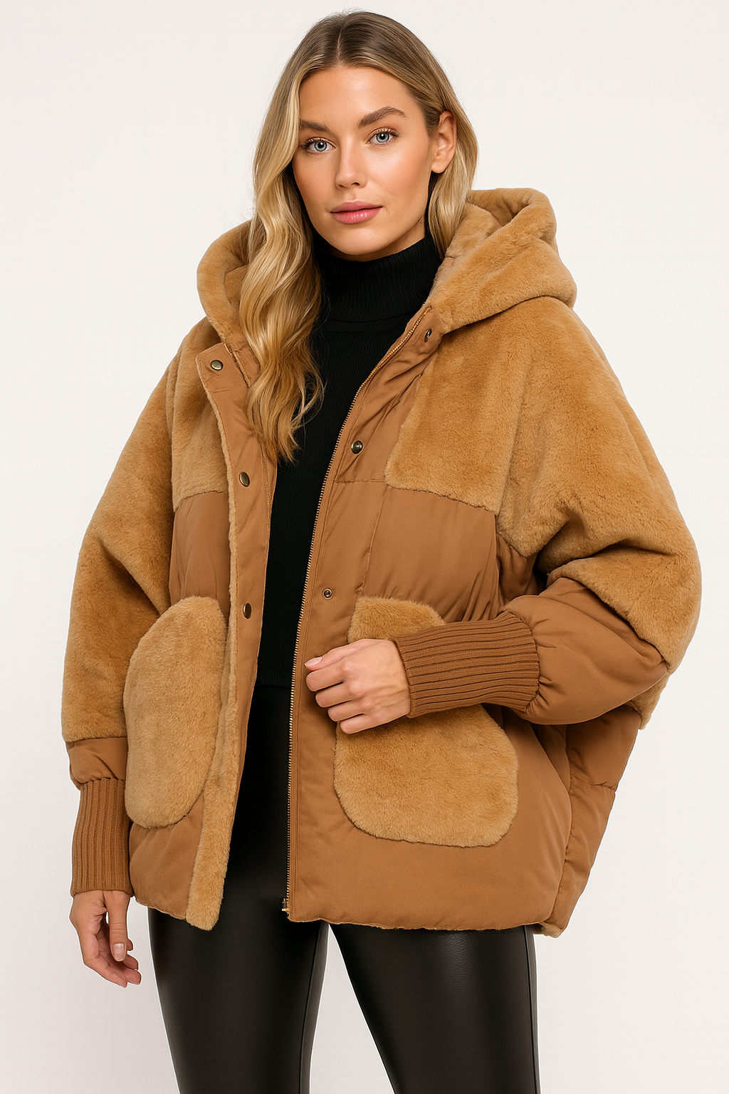 Sapphire Women's Winter Coat – Warm Solid Color Jacket with Comfortable and Elegant Fit