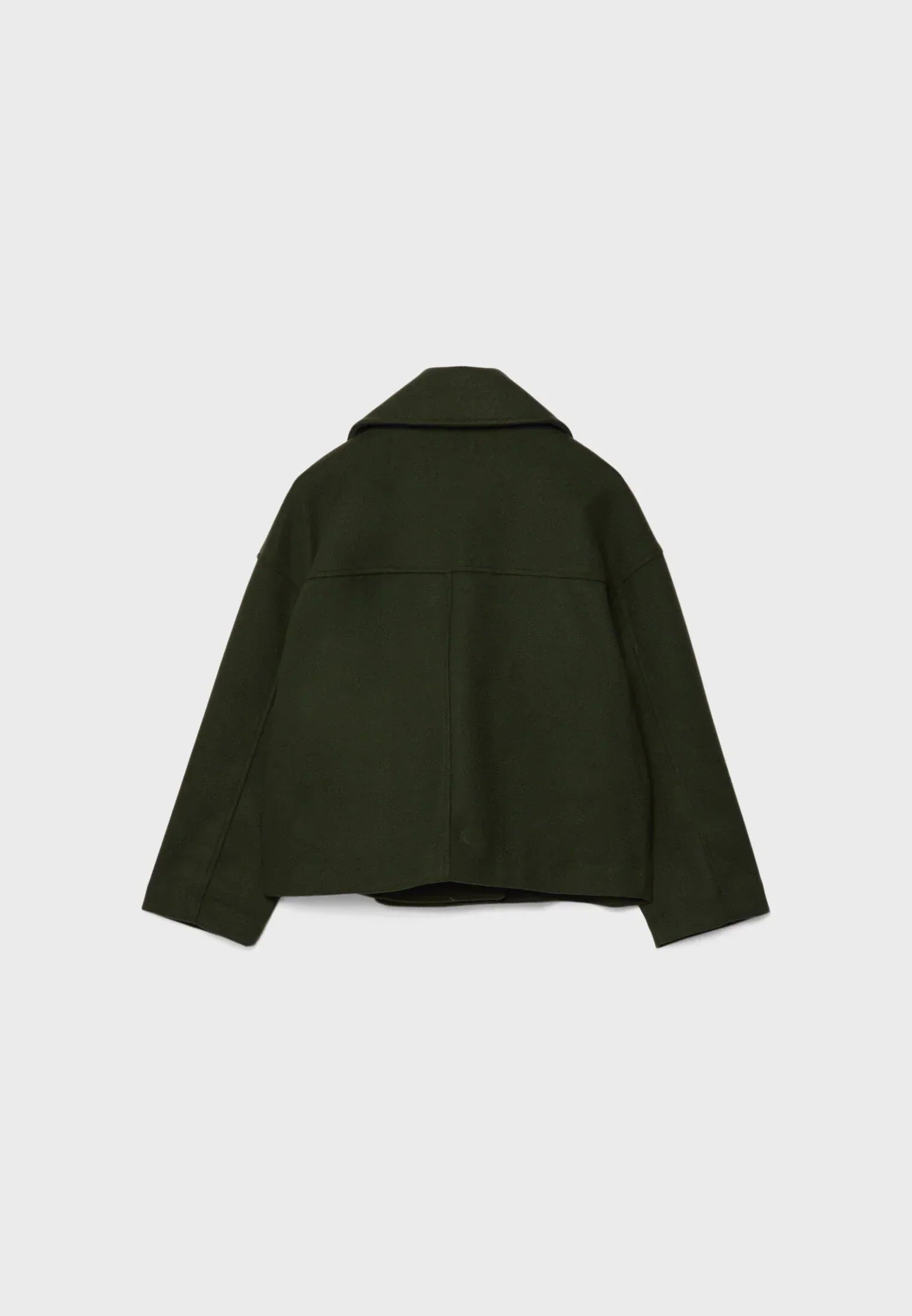 Olivia Femme Coat – Chic Short Double-Breasted Coat with Elegant Buttons & Modern Style