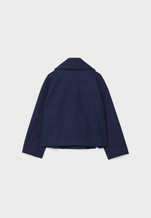 Olivia Femme Coat – Chic Short Double-Breasted Coat with Elegant Buttons & Modern Style