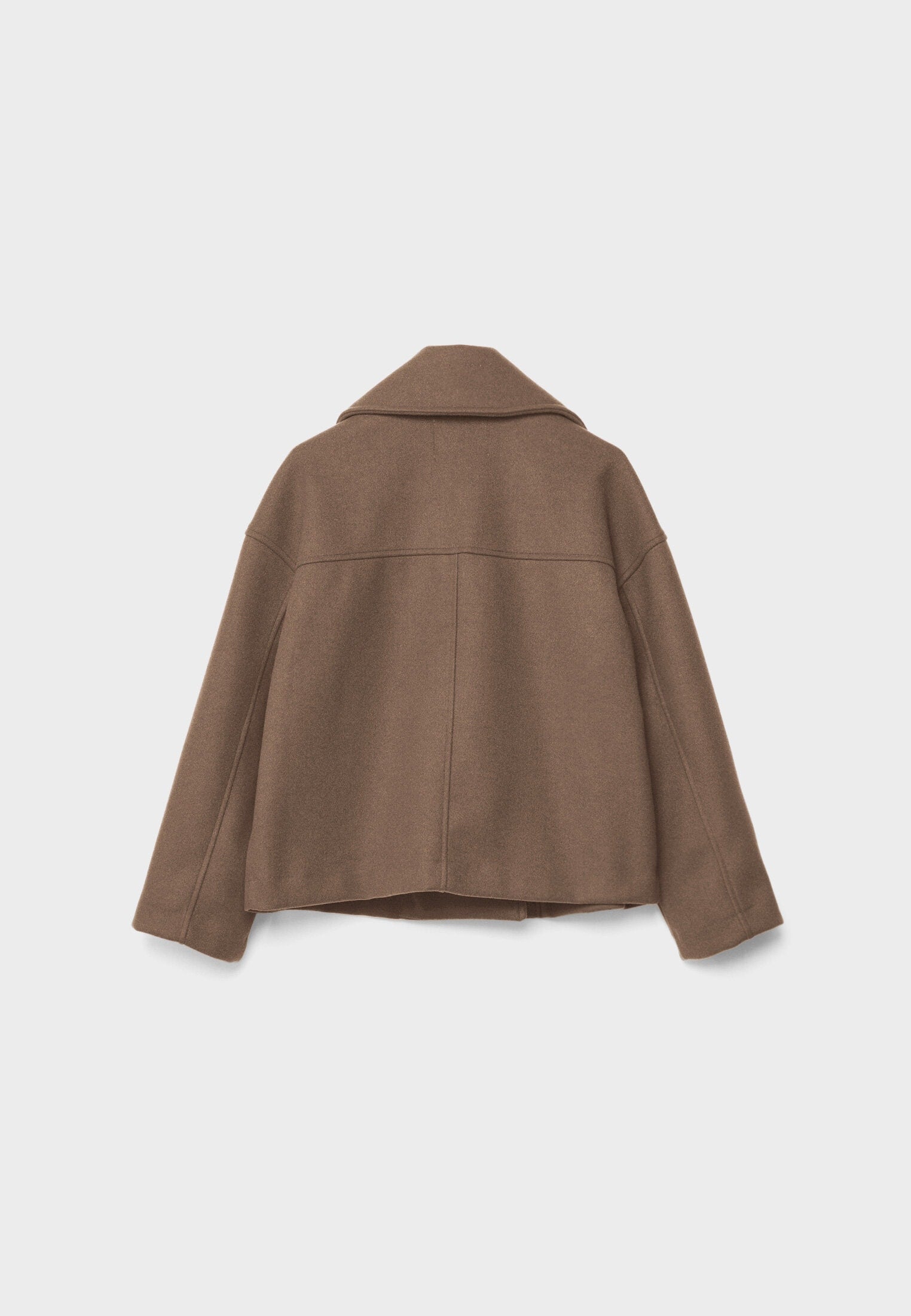 Olivia Femme Coat – Chic Short Double-Breasted Coat with Elegant Buttons & Modern Style