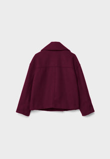 Olivia Femme Coat – Chic Short Double-Breasted Coat with Elegant Buttons & Modern Style