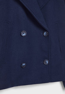 Olivia Femme Coat – Chic Short Double-Breasted Coat with Elegant Buttons & Modern Style