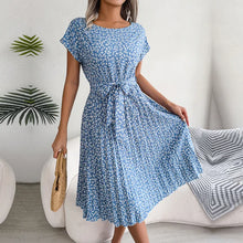 Julia Robe Summer Woman – Light Floral Dress with Loose Fit & Scoop Neckline
