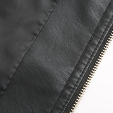Janiyah Women's Leather Jacket – Chic Stand Collar, Zippers & Elegant Modern Style
