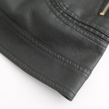 Janiyah Women's Leather Jacket – Chic Stand Collar, Zippers & Elegant Modern Style