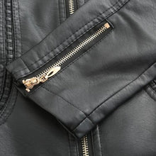 Janiyah Women's Leather Jacket – Chic Stand Collar, Zippers & Elegant Modern Style