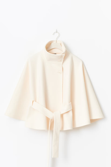 Lilia Milano Women's Dress with Batwing Sleeves – Thick Warm Polyester Coat with Elegant Modern Design