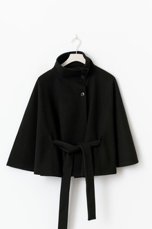 Lilia Milano Women's Dress with Batwing Sleeves – Thick Warm Polyester Coat with Elegant Modern Design