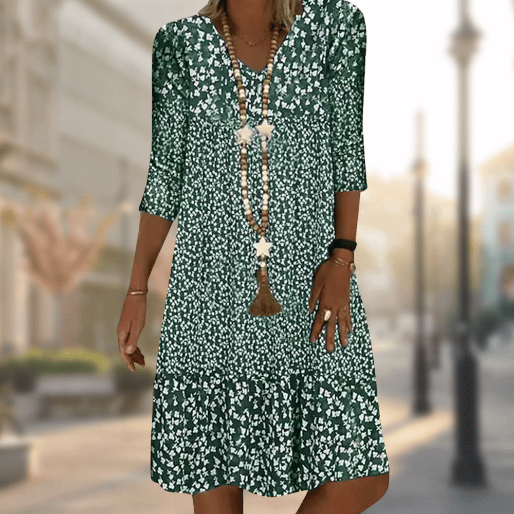 Robe Femme Solara – Elegant Midi Dress with Timeless Design and Comfortable Fit