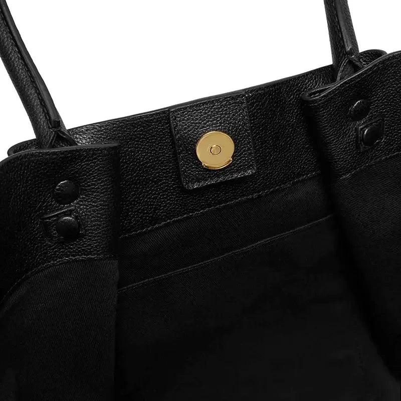 Celestina Women's Handbag – Elegant in Durable Vegan Leather with Golden Clasp and Large Space