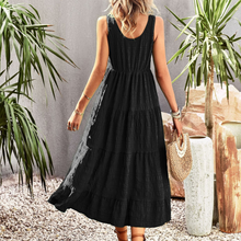 Bohemian Summer Dress for Women Isla – Loose Long Dress with Handmade Details & Feminine Look