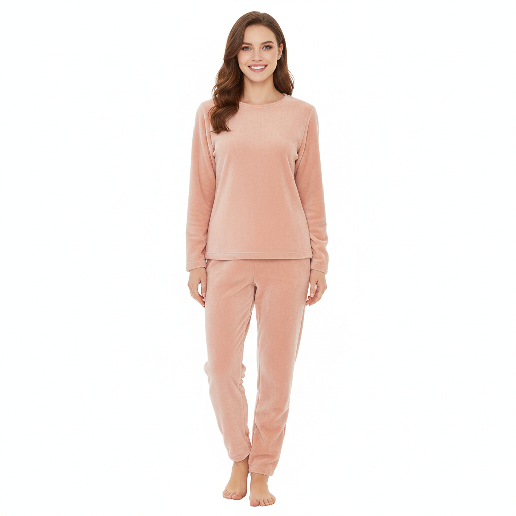 Diyijia Women's Velour Set Lounge – Soft Fleece Cocooning Set with Comfortable Fit