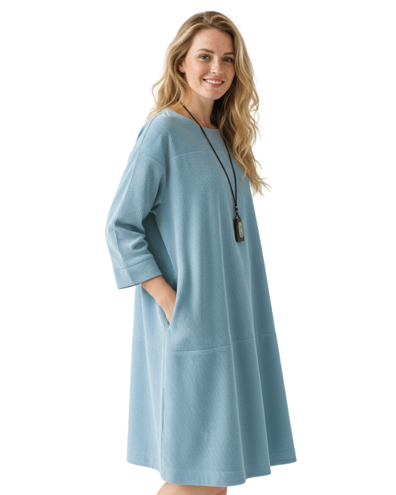 Amber Corduroy Tunic for Women – Relaxed Fit & Vintage Style Autumn/Winter