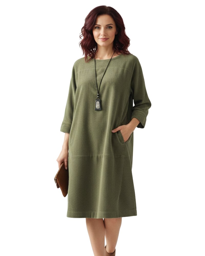 Amber Corduroy Tunic for Women – Relaxed Fit & Vintage Style Autumn/Winter