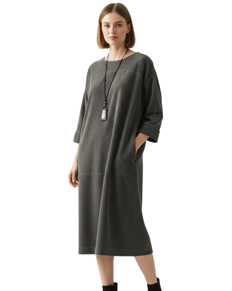 Amber Corduroy Tunic for Women – Relaxed Fit & Vintage Style Autumn/Winter