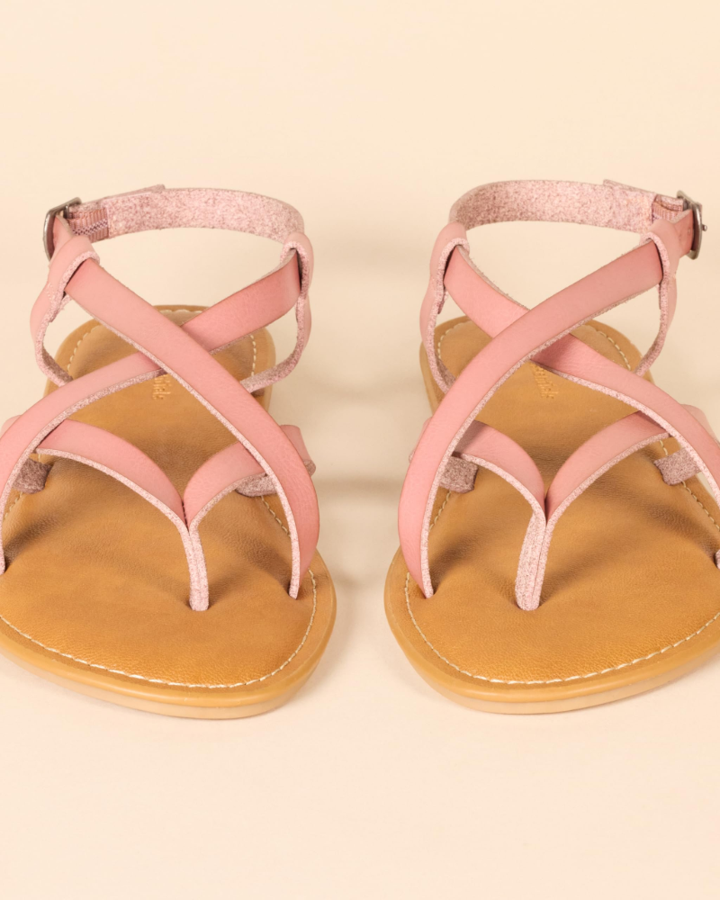 Mella Women's Sandals – Chic Summer Sandals with Toe Strap & Adjustable Ankle Strap