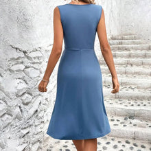 Arabella Summer Dress Women – Lightweight Sleeveless Dress with Elegant Crossed Neckline