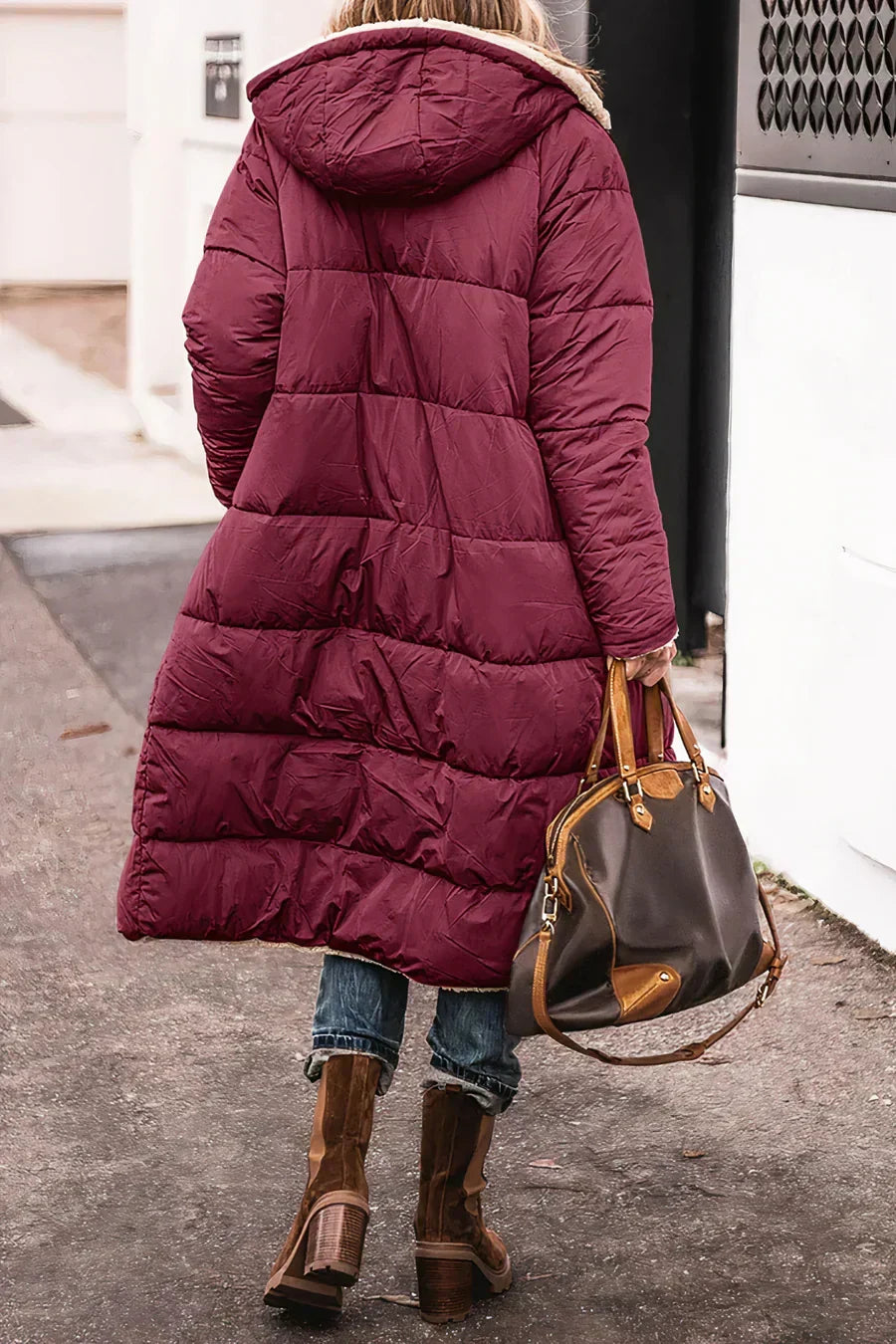 Theodora Manteau Femme – Elegant and Warm Reversible Coat for a Versatile Style