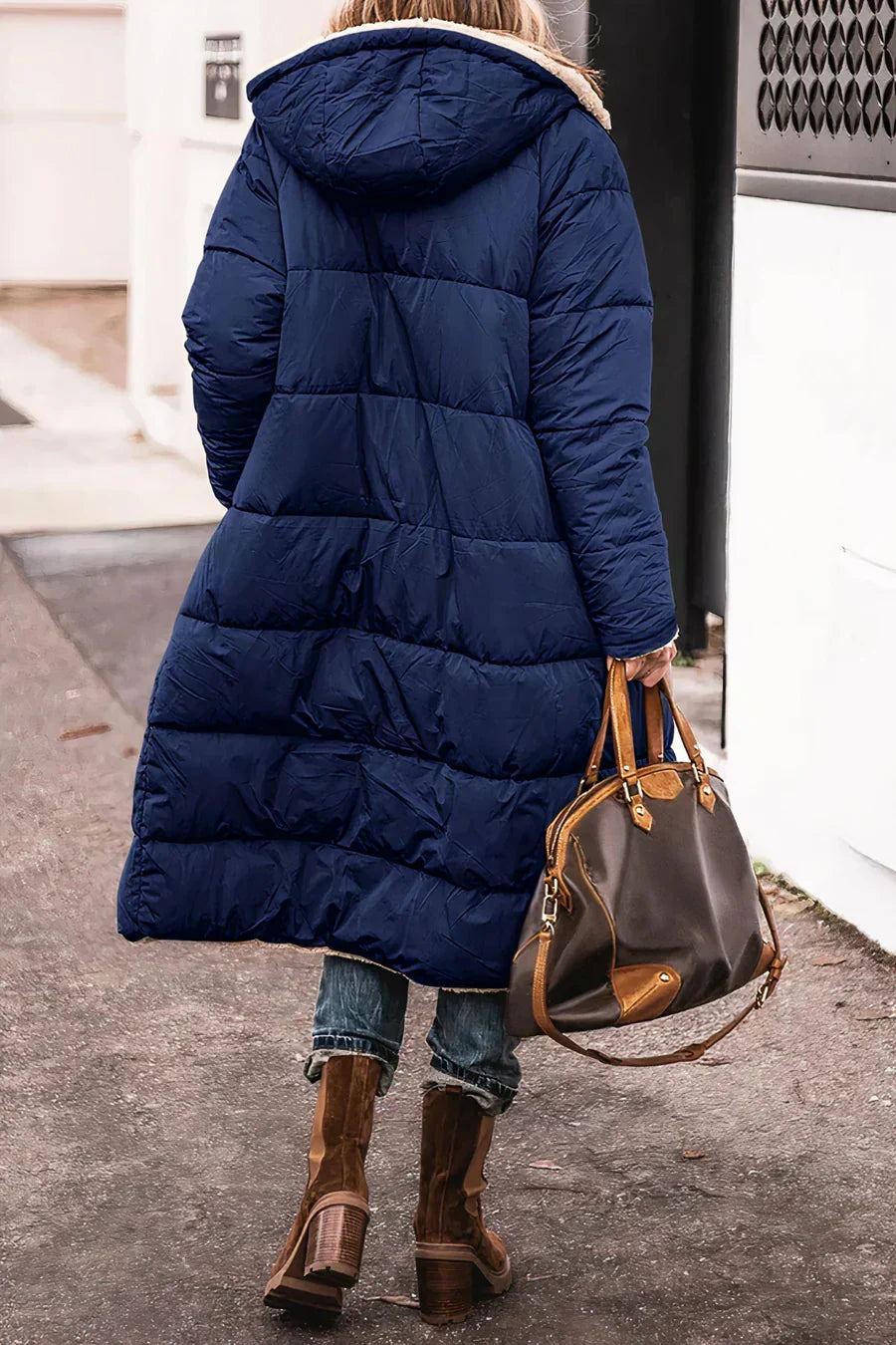 Theodora Manteau Femme – Elegant and Warm Reversible Coat for a Versatile Style