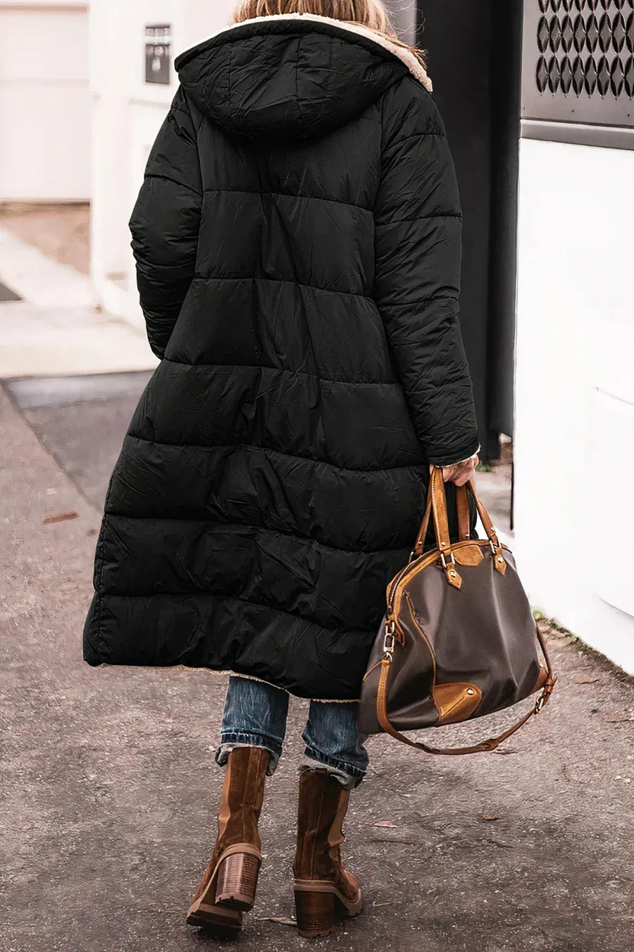 Theodora Manteau Femme – Elegant and Warm Reversible Coat for a Versatile Style