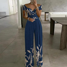 Combinaison Femme Leah – Elegant Off-Shoulder Jumpsuit with Wide Legs & Waist Belt