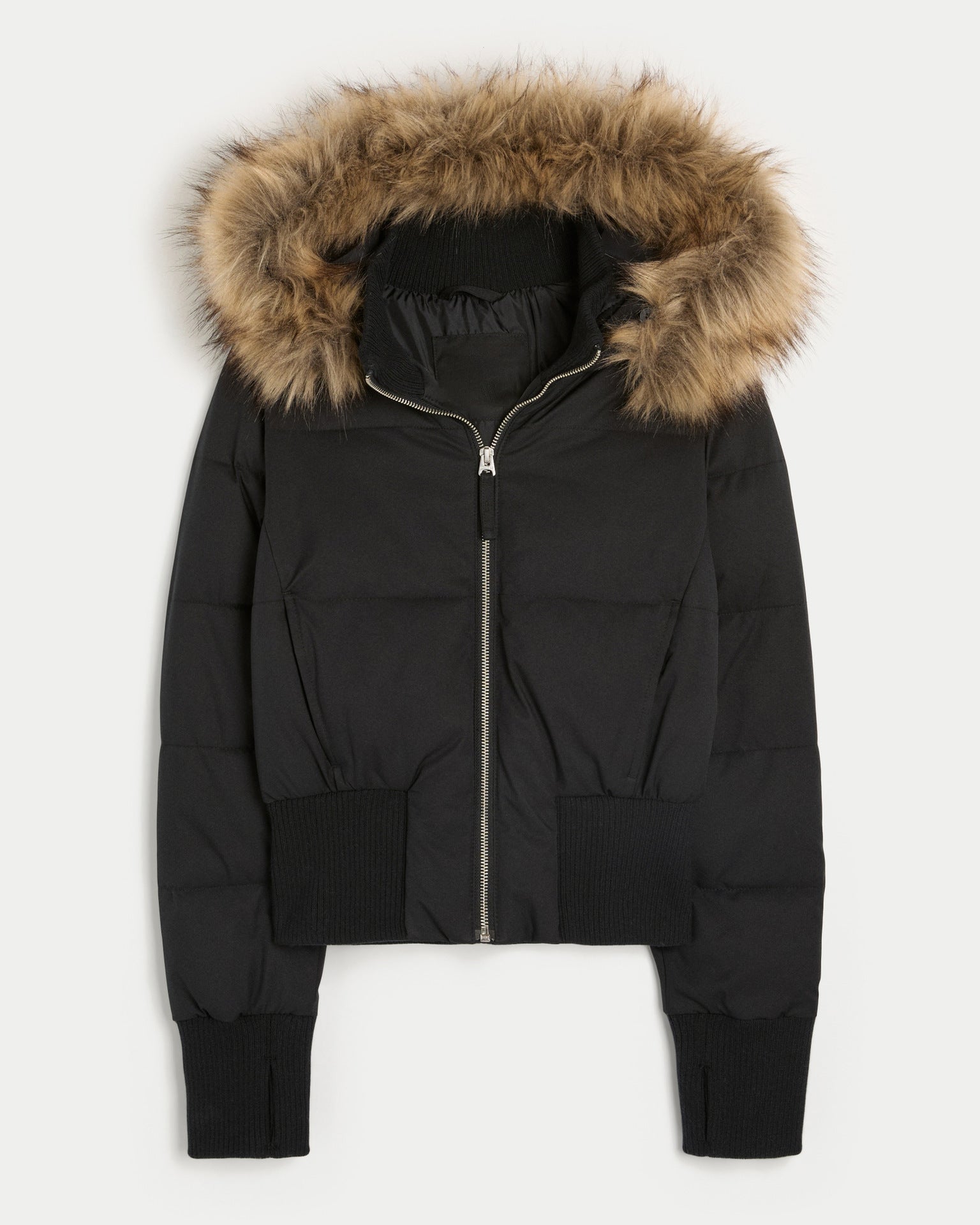 Helena Winter Coat for Women – Warm Jacket with Removable Hood and Elegant Fur Collar