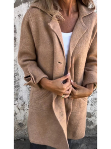 Sophie Woman Spring Coat – Premium Elegant & Light Wool Coat for Mid-Season
