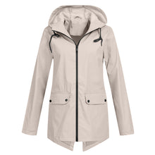 Daphne Long Coat Women Waterproof – Lightweight with Adjustable Hood for Rain