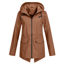 Daphne Long Coat Women Waterproof – Lightweight with Adjustable Hood for Rain