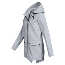 Daphne Long Coat Women Waterproof – Lightweight with Adjustable Hood for Rain