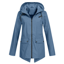 Daphne Long Coat Women Waterproof – Lightweight with Adjustable Hood for Rain