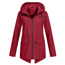Daphne Long Coat Women Waterproof – Lightweight with Adjustable Hood for Rain