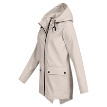 Daphne Long Coat Women Waterproof – Lightweight with Adjustable Hood for Rain