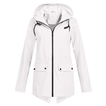 Daphne Long Coat Women Waterproof – Lightweight with Adjustable Hood for Rain