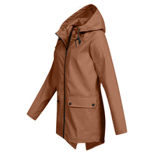 Daphne Long Coat Women Waterproof – Lightweight with Adjustable Hood for Rain